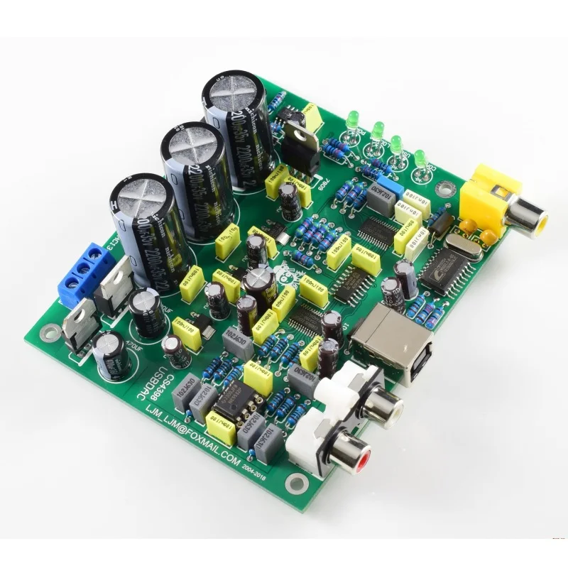 DIY KIT CS8416 + CS4398 плата DAC USB коаксиальный 192K 24BIT AC15V 0 AC15V| |