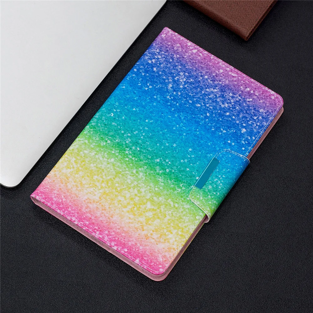 Чехол для samsung Galaxy Tab A 10,1 дюймов SM-T510 T515 ультратонкий защитный чехол для планшета с отделением для карт с принтом из искусственной кожи чехол