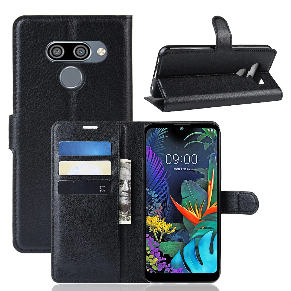 Luxury Phone Case For LG K50 Wallet for K40 LM-X420EM LM-X420EMW Flip PU Leather Cover Capa | Мобильные телефоны и