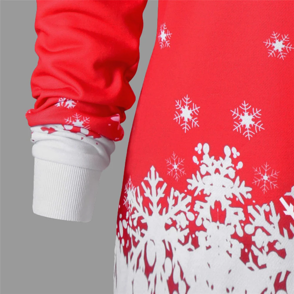Мини платье на одно плечо футболка Merry Christmas Женская L-2XL из мягкой ткани