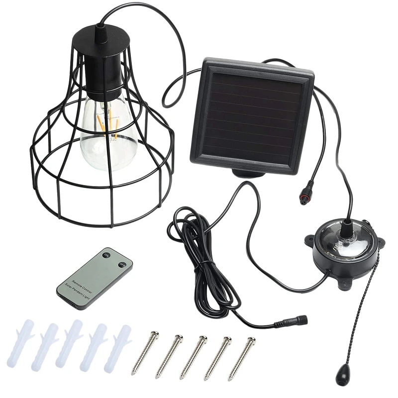 

HLZS-Vintage Outdoor Garden Courtyard Decoration Waterproof Remote Solar Lamp