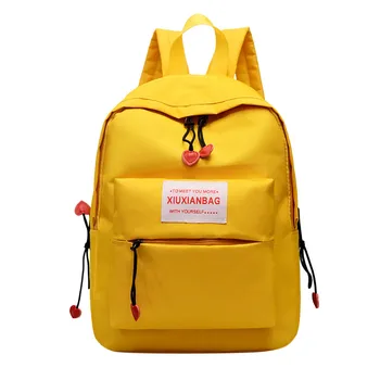 

Nylon Couple Bag Fashion school backpack for teenage girl Solid Color Capacity Student Backpacks Travel Backpack Mochila Female