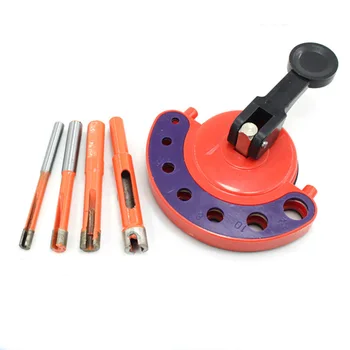 

4-12Mm Diamond Drill Bit Tile Glass Hole Saw Core Bit Guide With Vacuum Base Sucker Tile Glass Openings Locator