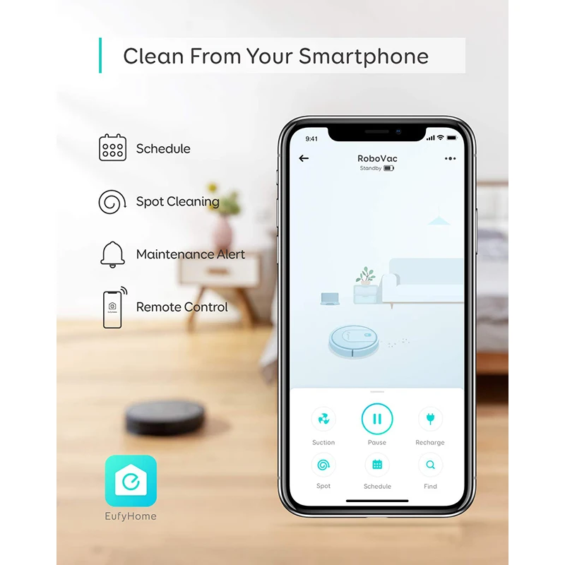 US $297.77 Eufy RoboVac G10 Hybrid Robot Vacuum Cleaner Smart Dynamic Navigation 2In1 Sweep And Mop WiFi SuperSlim 2000Pa