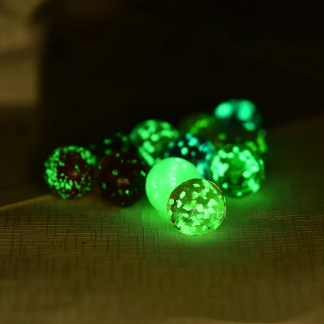 5Pcs Children Toys Luminous Glass Ball 16mm Cream Console Game Pinball Machine Cattle Small Marbles Pat Toys 2