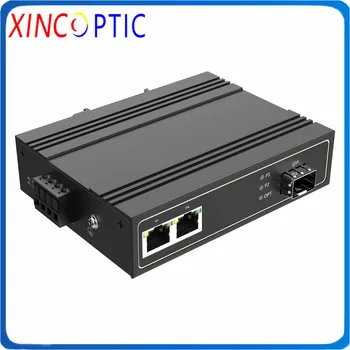 

10/100/1000M 1Fiber and 2RJ45 Industrial Switch,-30℃~75℃,1*1000Base-X,2*10/100/1000Base-T,POE Industrial Fiber Media Conventer