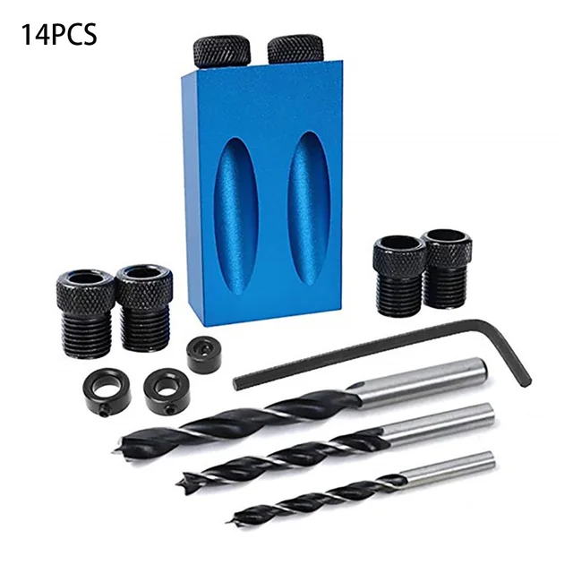 Guida Per Fori Angolari 15° - Attrezzo Per Falegnameria Con Punta E Accessori, Perfetto Per Progetti Fai Da Te - Foto 7