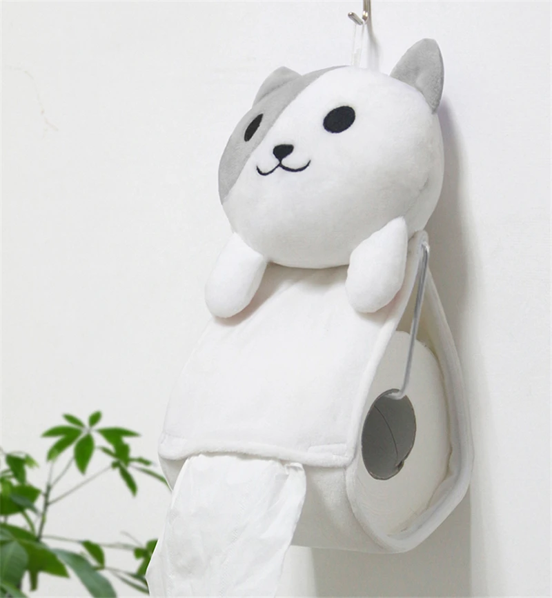1pcs Japanese Creative Neko Atsume Cat Toilet Paper Bathroom Tissue Box Cosplay Plush Toy Doll Game Women Gifts New