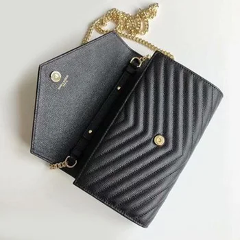 

Luxury Genuine leather Shoulder Bags Purse Lady's Crossbody Quilted Flap Square Bag brand Women Handbag