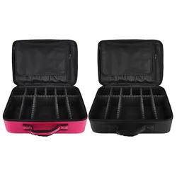 Upgrated 3 Layers Tattoo Storage Bags Cosmetic OrganizerBeauty Artist Makeup Case with Shoulder Strap Tattoo Suitcase  Supplies