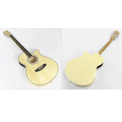 40 дюймов Электрический акустической гитары 6 гитара Палочки оборудование Сталь Струны для игры в стиле фолк поп гитары профессии ra AGT122 - Цвет: double-sided wood