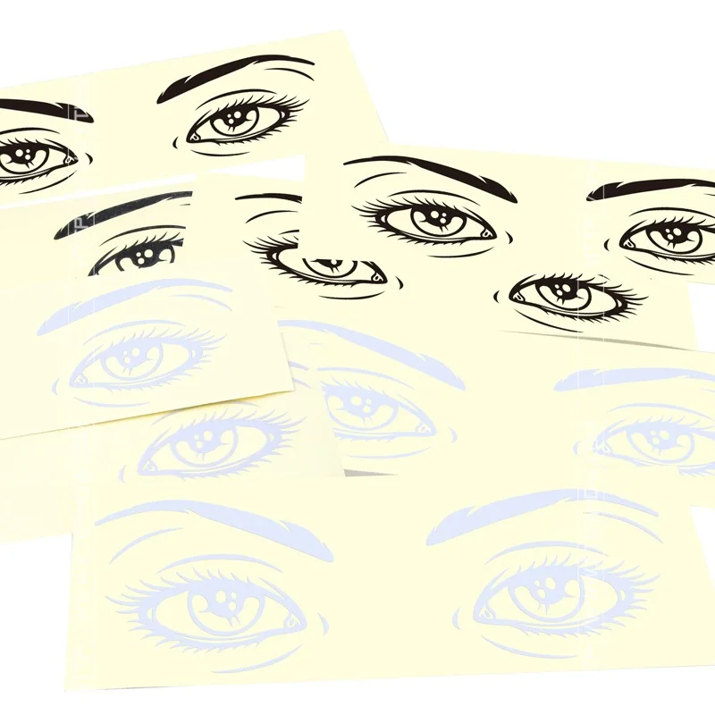 3D Realistic Stereo Beauty Eyes Car Sticker Rearview Mirror Car Modified Car Sticker