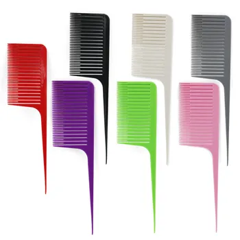 

Hot sale Plastic Needle Tip Tail Comb Highlighting Hair Brush High Temperature Large Oil Head Hairdressing Comb