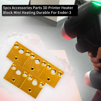 

5pcs 3D Printer Professional Mini Practical Parts Heater Block Nozzle Accessories Heating Durable Replacement For Ender-3