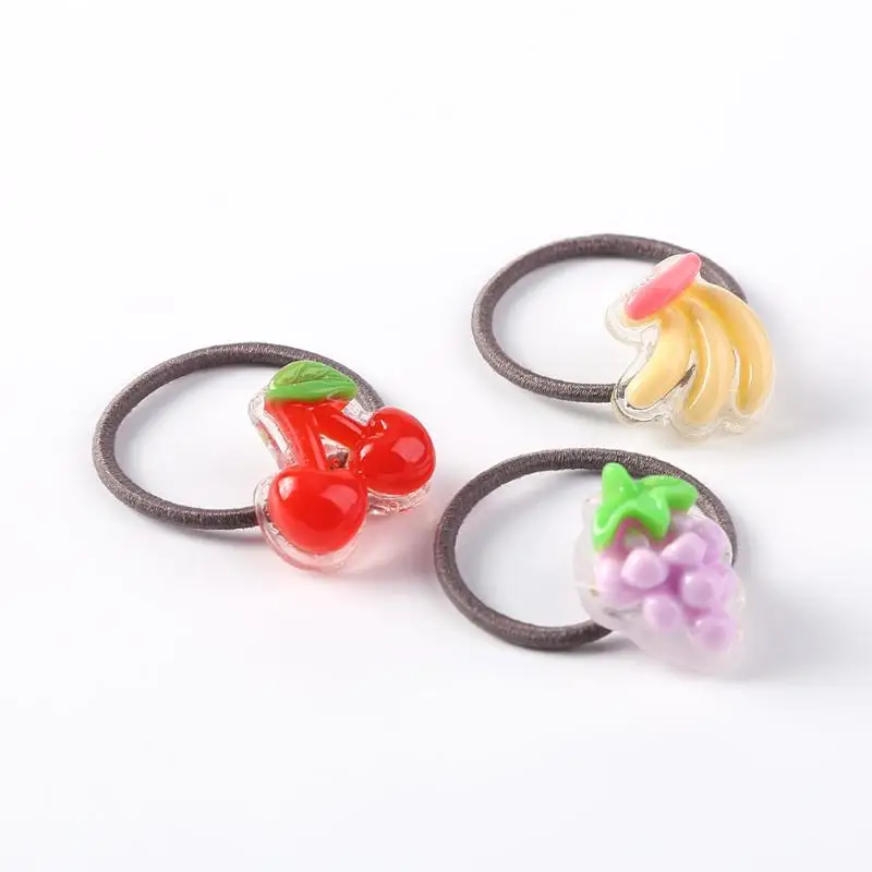 Детские Кольца для волос с мультяшной короной и животными, Защита окружающей среды и долговечность, эластичная резинка, головной убор, 5 пар