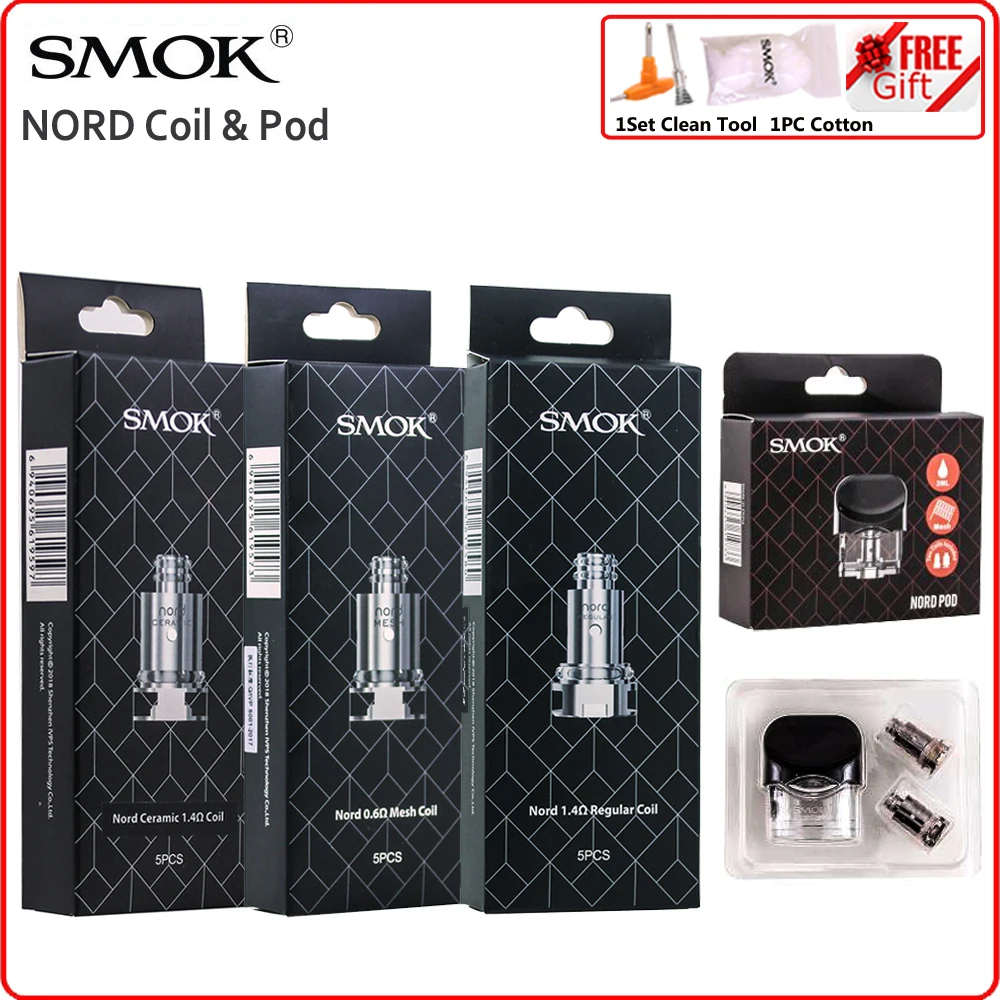 Оригинальная катушка SMOK Nord керамический обычный сетчатый сердечник для