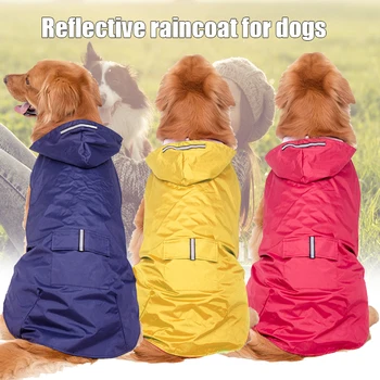 

Pet Cat Dog Raincoat Hooded Reflective Puppy Small Dog Rain Coat Waterproof Jacket for Dogs Soft Breathable Pet Clothes