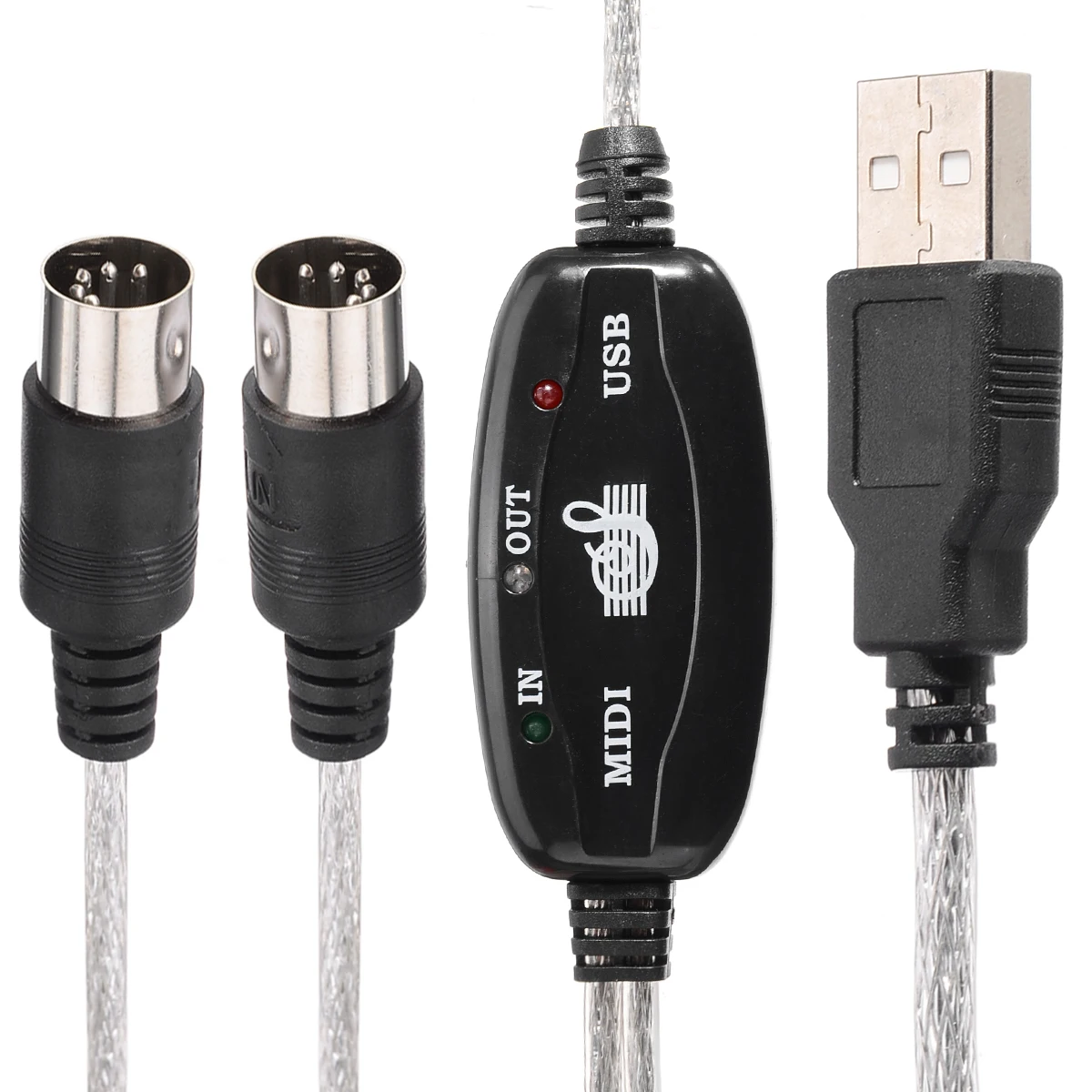 USB IN-OUT конвертер интерфейсного кабеля Midi ПК к музыкальной клавиатуре адаптер Шнур для домашней музыкальной студии
