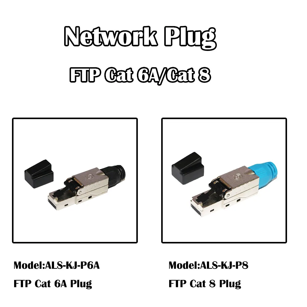 5 шт. Сетевая вилка Cat 6A/Cat 8 Ethernet RJ45|Компьютерные кабели и разъемы| |