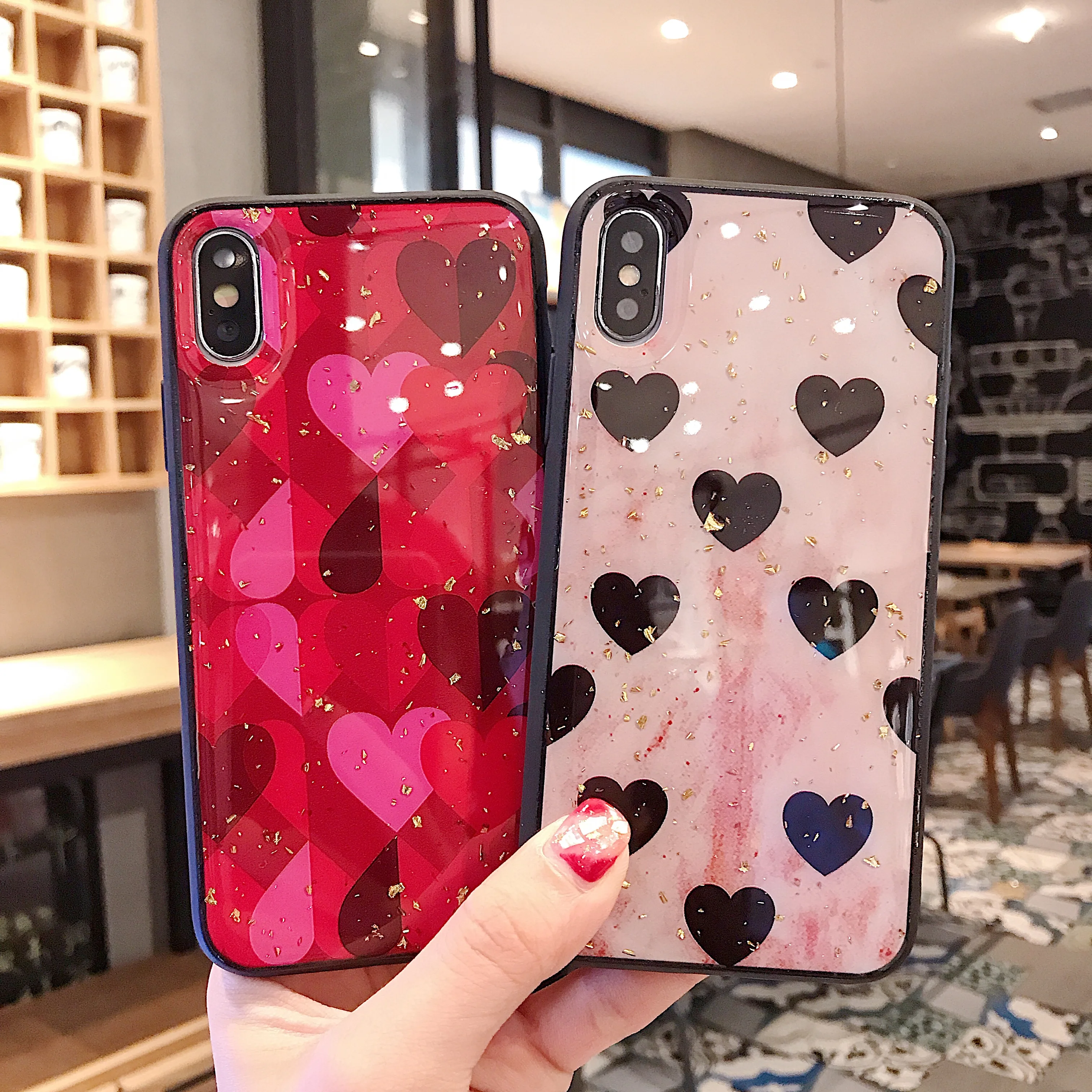 

Luxury Shiny Glitter Phone Case Cover for samsung galaxy A20 A30 A40 A50 A70 A6 Note8 9 10 galaxy S8 S9 S10 Plus S10e with stand