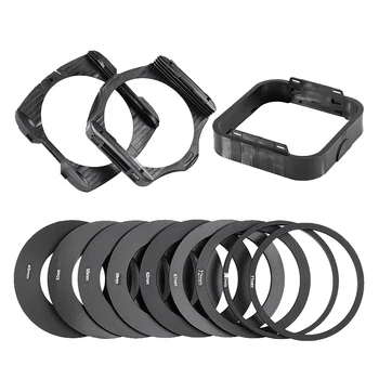 

21pcs Filter Kit Neutral Density Square Photography Adaptor Ring ND2 4 8 Professional Gradual Changing With Holder Lens Hood