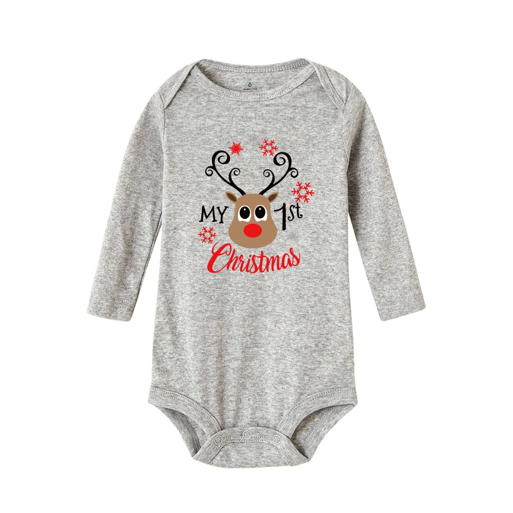 best Baby Bodysuits Christmas Newborn Baby Boys Girls Outfit Romper Long Sleeve Jumpsuit Boys Girls Unisex Holiday Ropa Toddler  Drop Ship best baby bodysuits Baby Rompers