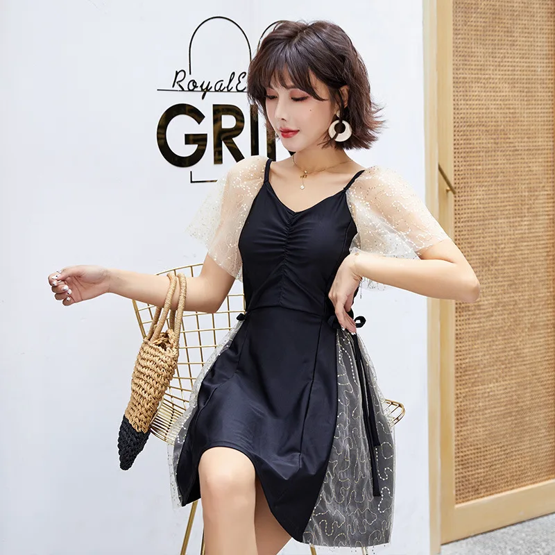 

Swimsuit 1 Piece Woman Rashguard Female Swimwear Women One May Beach With Push Up Swimsuits 2019 Split Skirt Cute Japanese Big