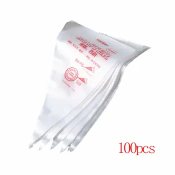 

100pcs Disposable Pastry Bag Fondant Baking Tool Piping Bag Icing Piping Cake Decorating Pastry Tip Tool