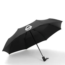 Полностью автоматический зонт Nissan, Модный высококачественный деловой зонт, черный зонт с ручкой, высококачественный черный зонт для отдыха