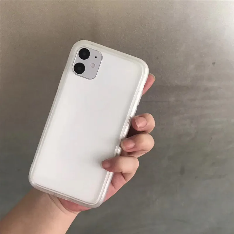 Тонкий Мягкий Силиконовый противоударный бампер для iPhone 11, полная защита, ТПУ Рамка, чехол для телефона для iPhone 11 Pro Max, чехол-бампер - Цвет: Прозрачный