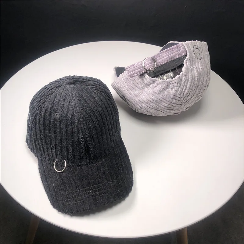 Новая осенне-зимняя Вельветовая полосатая брендовая кепки с застежкой в стиле хип-хоп шляпа Длинная лента бейсболка Snapback шапки для мужчин Женская кепка