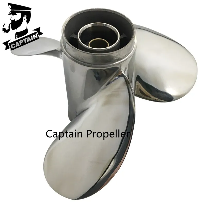 Подвесные двигатели Captain Propeller 9 1/4x11 для Yamaha HP 15HP F15C F20 нержавеющая сталь 8 зубьев
