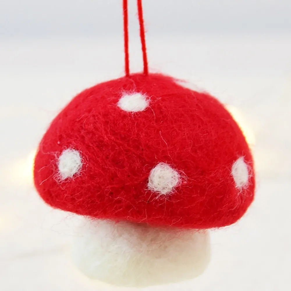 Merry Christmas сумка шляпа украшение кулон в форме гриба Шерсть Войлок тык капля украшения DIY аксессуары для рождественской елки