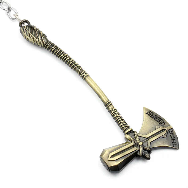 [Забавный] 30 шт./лот Мстители супер герой Тор Stormbreaker Tomahawk молоток фигурка металлическая модель сумка брелок Подвеска игрушка подарок