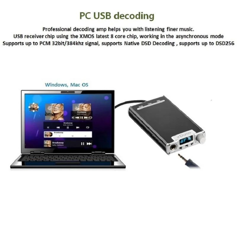 XDuoo XD-05 DSD декодирующий усилитель для наушников Портативный Аудио DSD256 PCM 384 кГц бас DXD ЦАП с OLED дисплеем