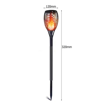 

51 LED Star Solar Light Torch Flame Lamp Garden Lawn Inserted Ground Lamp
