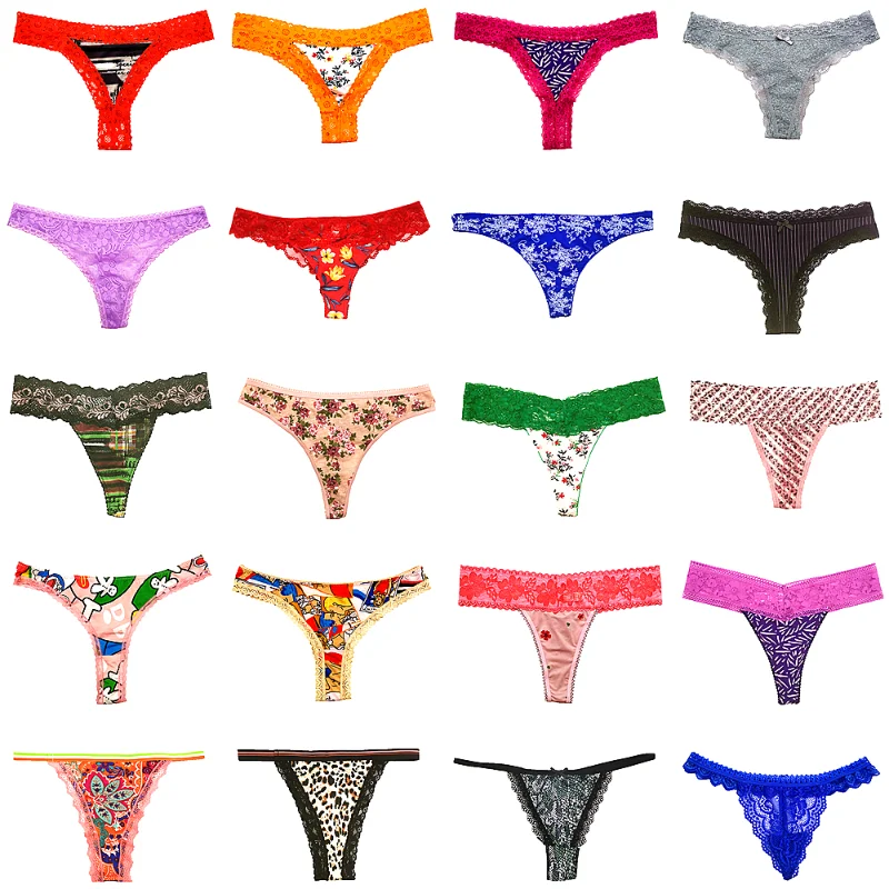 Morvia Women Thongs Tangas G-Strings Underwear Panties Variety Pack Lot 1