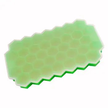 

Kitchen Ice Cube Tray Summer Honeycomb Shape Ice Cube 37 Cubes Ice Tray Ice Cube Mold Storage Containers Drinks Molds