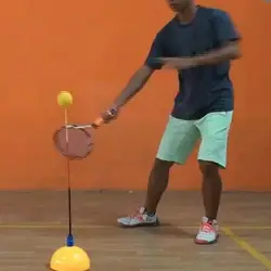 Indoor Tennis Trainer Equipment Rebound Practice Training Swing Tool Professional Line Swing Ball Ball Machine Rebounder Ne G3c0