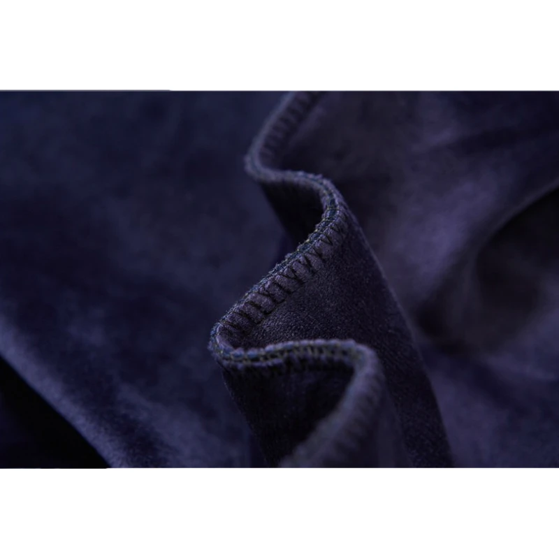 KPOP темно-синие плотные велюровые толстовки с капюшоном зимний хип-хоп реглан пуловер уличная одежда