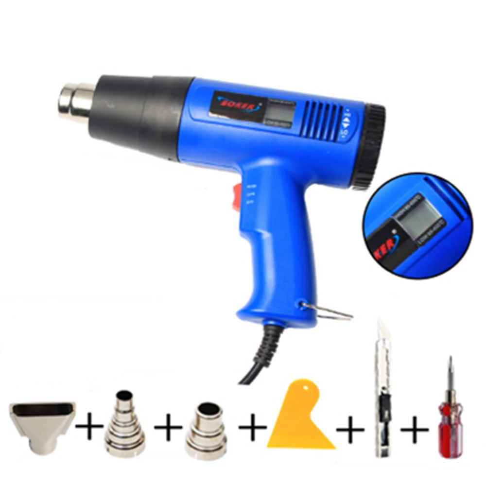 Car Headlamp Lens Heat Gun 1800w Heavy Duty Hot Air Gun Kit Temperature Control 60 600 Degree For Headlight Cover Install Locks Hardware Aliexpress