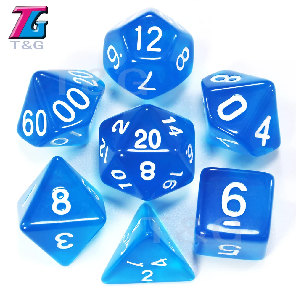 7 шт./лот набор игральных костей D4, D6, D8, D10, D10%, D12, D20 25 цветов различных цветов драконы и подземелья - Цвет: 1