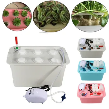 

1 sets 220V Plant Site Hydroponic Garden Systems Kit 6 Holes Nursery Pots Soilless Cultivation Box Plant Seedling Grow Box Kit