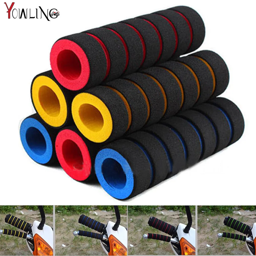 4pcs/lot New Bike Racing Bicycle Motorcycle Handle Bar hand grip Foam Sponge Grip Cover Nonslip
