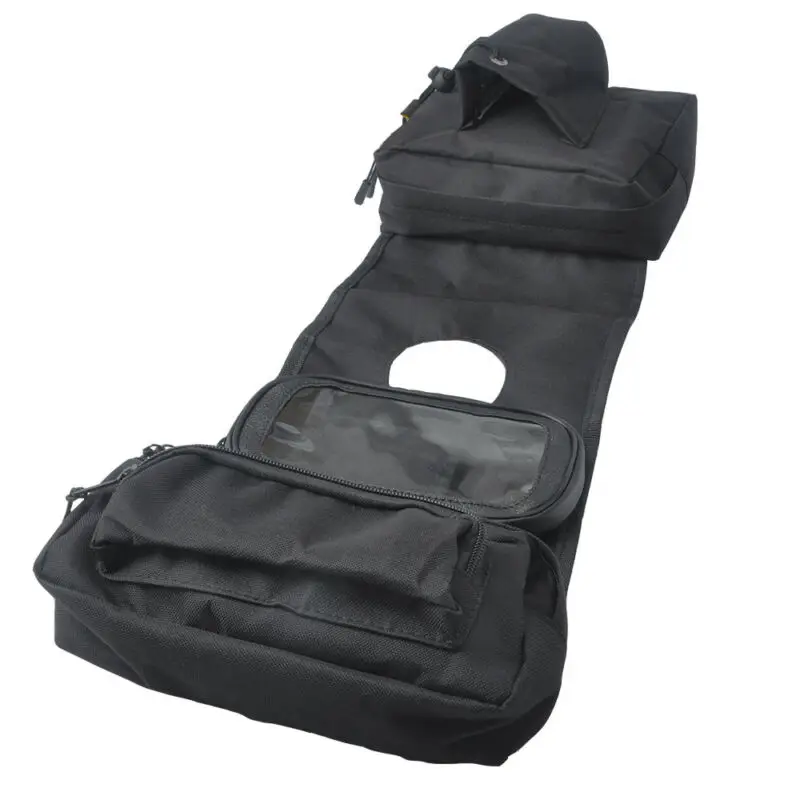 Сумка Saddlebag Мобильный держатель чашки для Kawasaki скутер UTV Органайзер черный