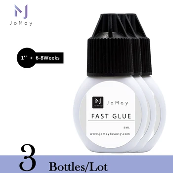 

Long Black Lasting Individual Mink Eyelash Glue Adhesive 1 Second Fast Dry Fans False Lash Extension Glue