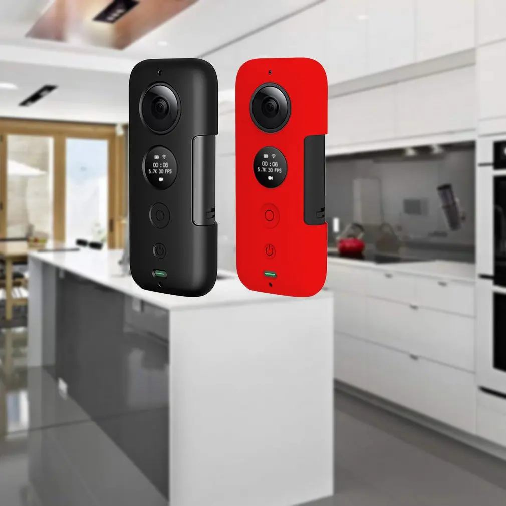 Силиконовый защитный чехол+ крышка объектива для Insta360 One X пылезащитный противоударный защитный чехол набор FPV селфи Комплект для фотосессии