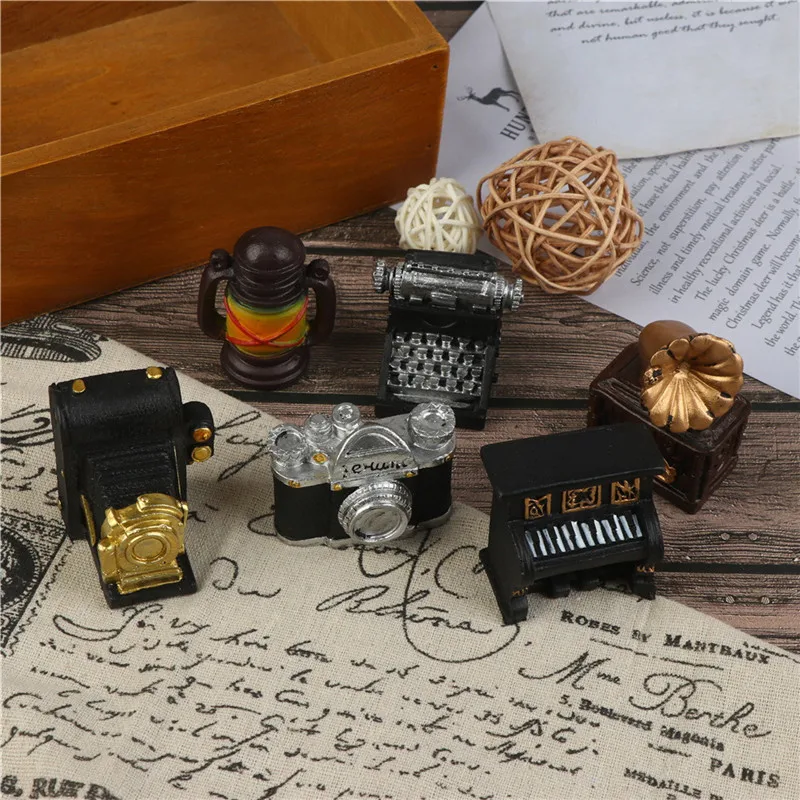 

6 Styles Photography Props Infant Diy Props Studio Retro Room Small Decoration Crafts Dollhouse Furniture Toys