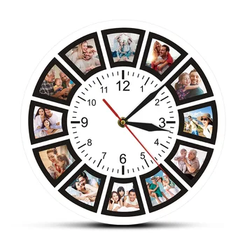 

New Style Clock Color Photo Clock Fashion Simple Cool Hanging Clock
