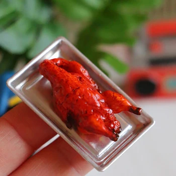 

Mini Simulation Roast Duck Food Decoration Turkey Grocery Store Food Model Dollhouse Accessories